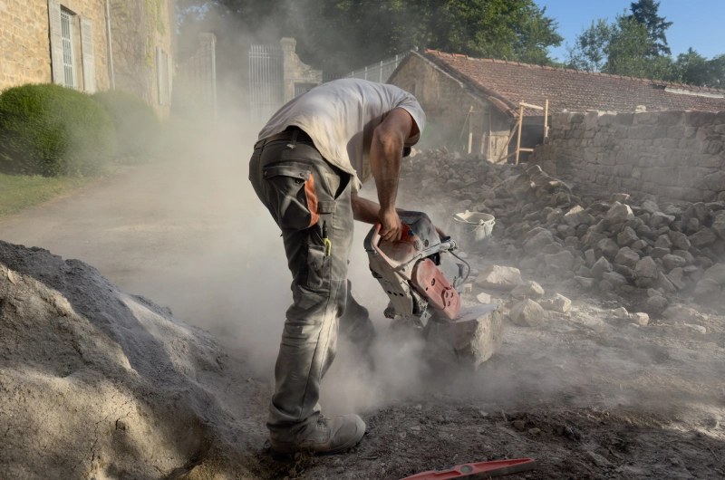 Double parement en pierre naturelle Haute-Loire