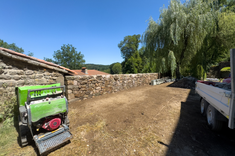 Double parement en pierre naturelle Haute-Loire