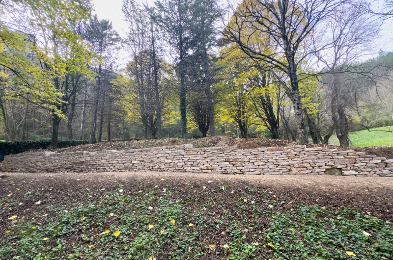 Mur en pierre en Cévennes Lozère